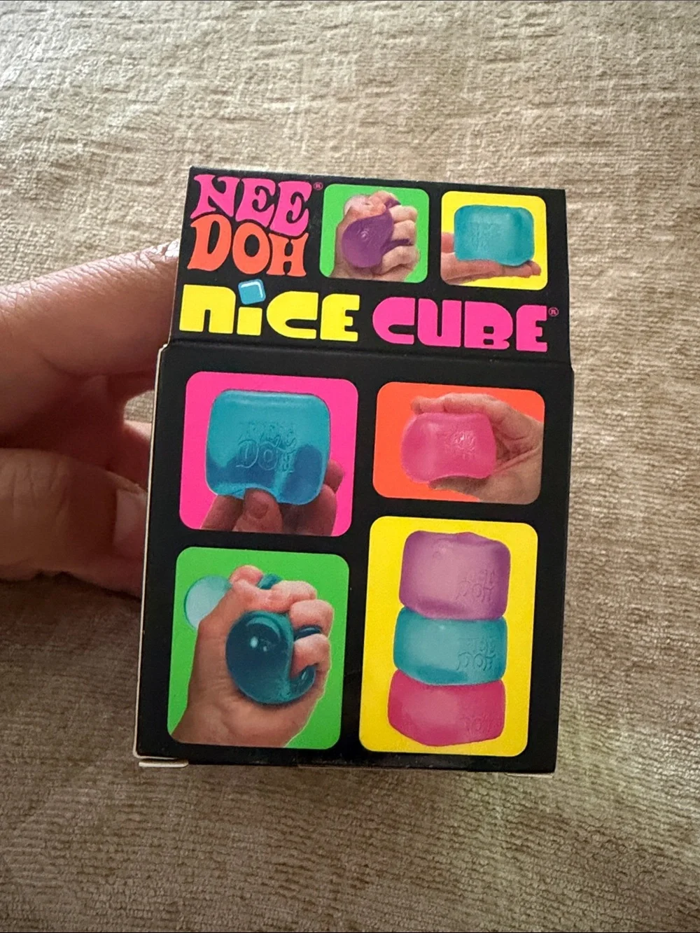 NeeDoh Nice Cube - Purple Squishy Cube